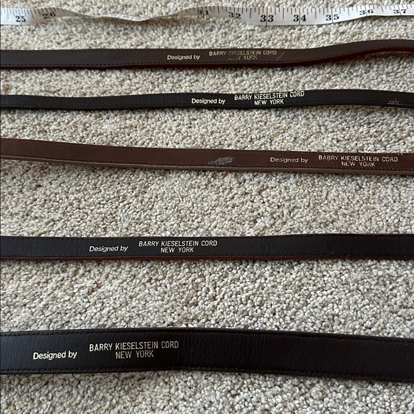 Barry Kieseltein Cord Lot Vintage Belts & Buckles (6 pieces) - Picture 6 of 12